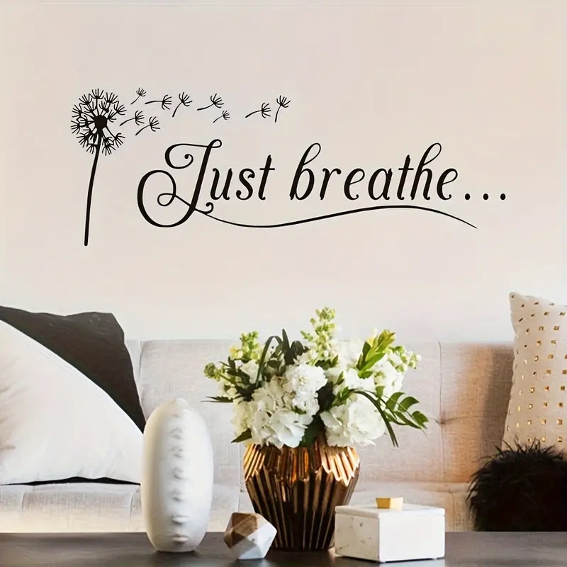 1pc Artistic Fonts PVC Wall De - Home Office Background avaliação e preço