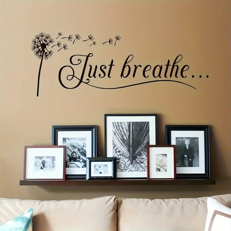 1pc Artistic Fonts PVC Wall De - Home Office Background avaliação e preço