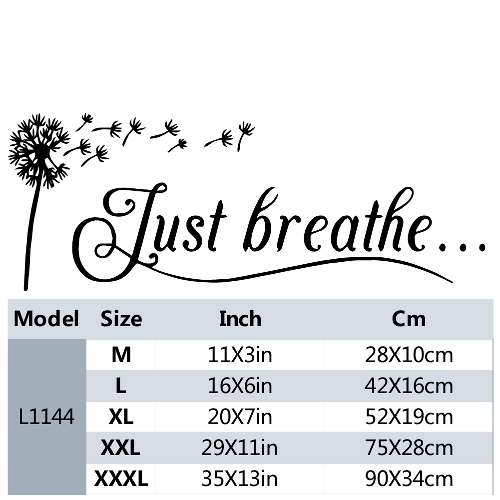 1pc Artistic Fonts PVC Wall De - Home Office Background avaliação e preço
