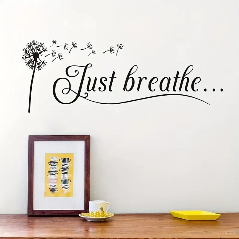 1pc Artistic Fonts PVC Wall De - Home Office Background avaliação e preço