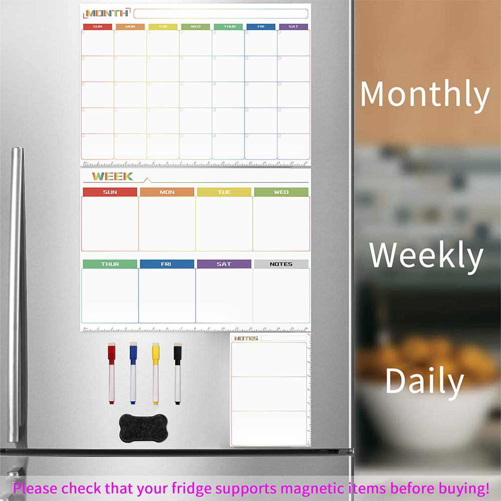 Magnetic Dry Erase Board Reusa - Magnetic Calendar Board avaliação e preço