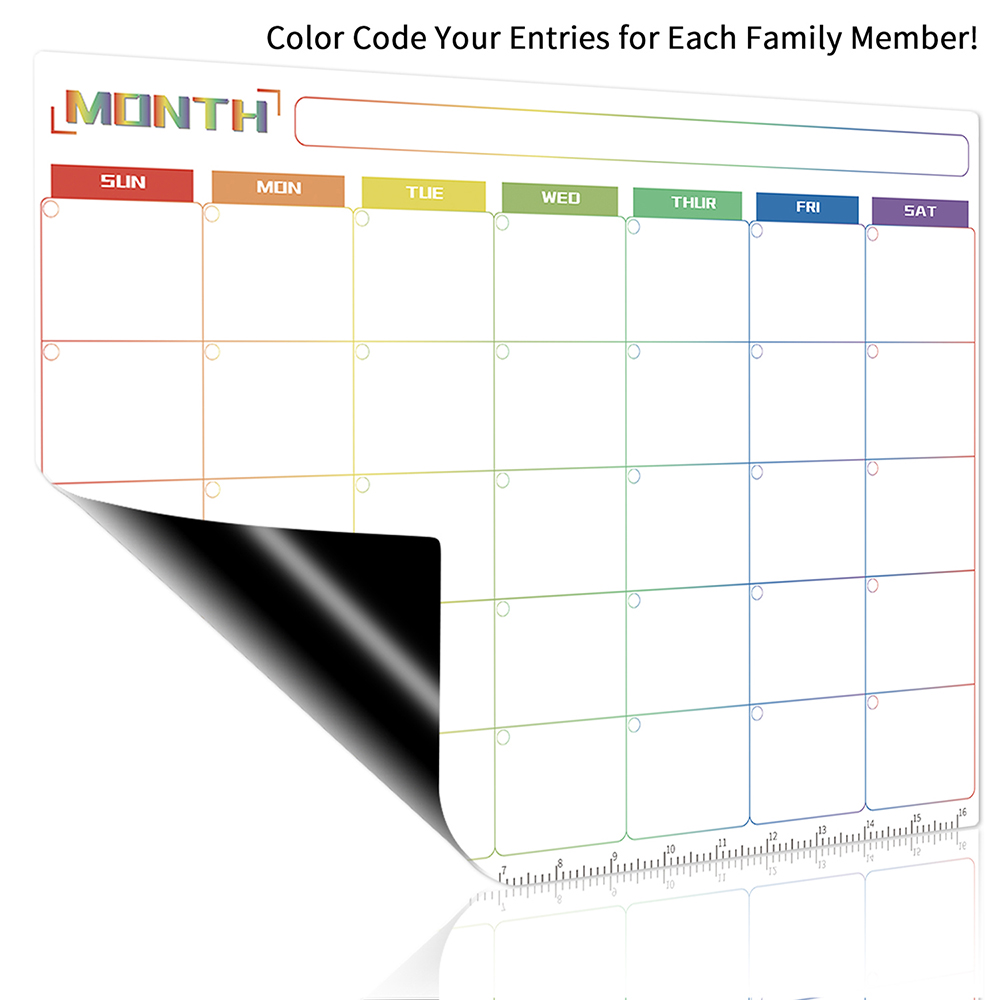 Magnetic Dry Erase Board Reusa - Magnetic Calendar Board avaliação e preço