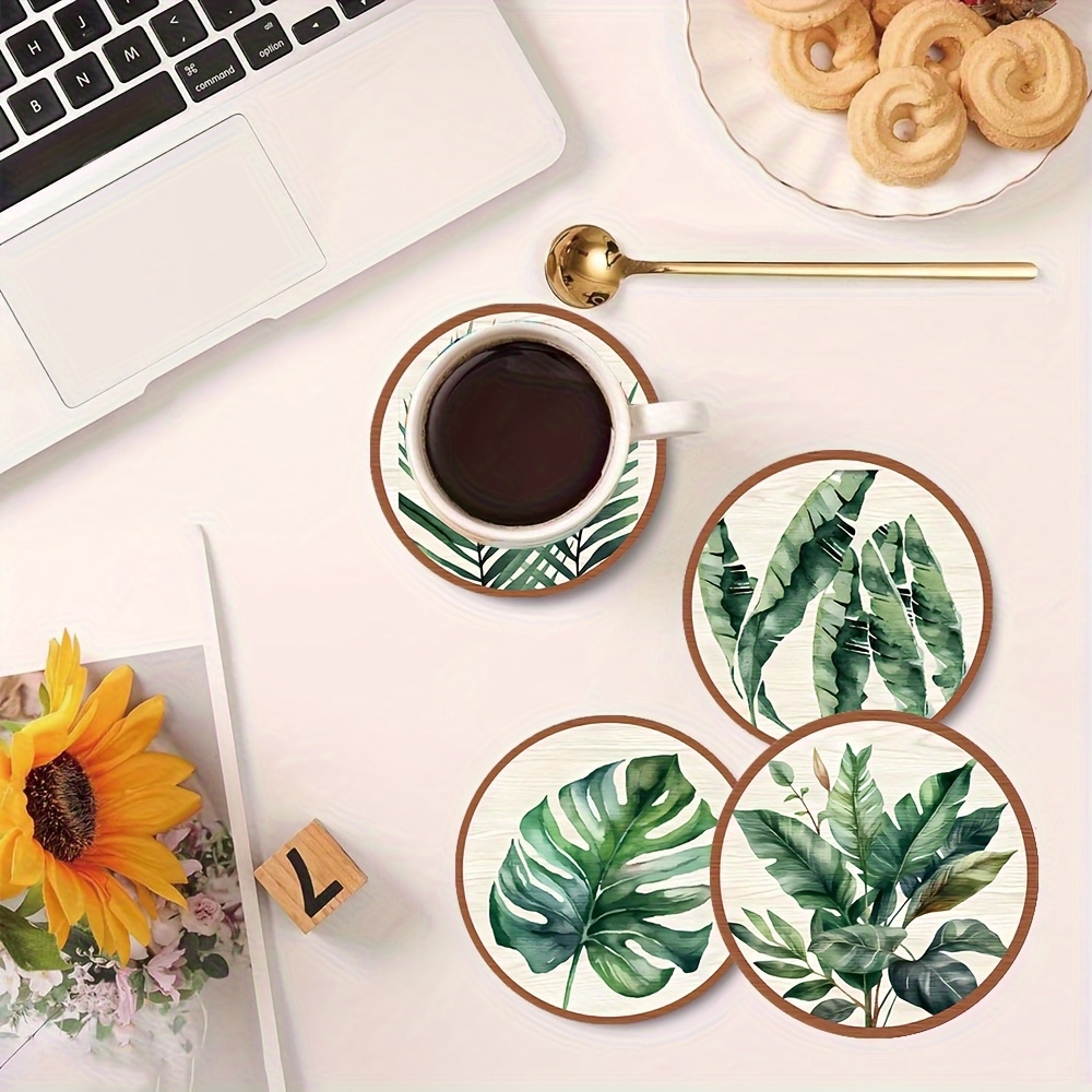 5pcs Tropical Plant Leaf-Patte - Home Office Word avaliação e preço