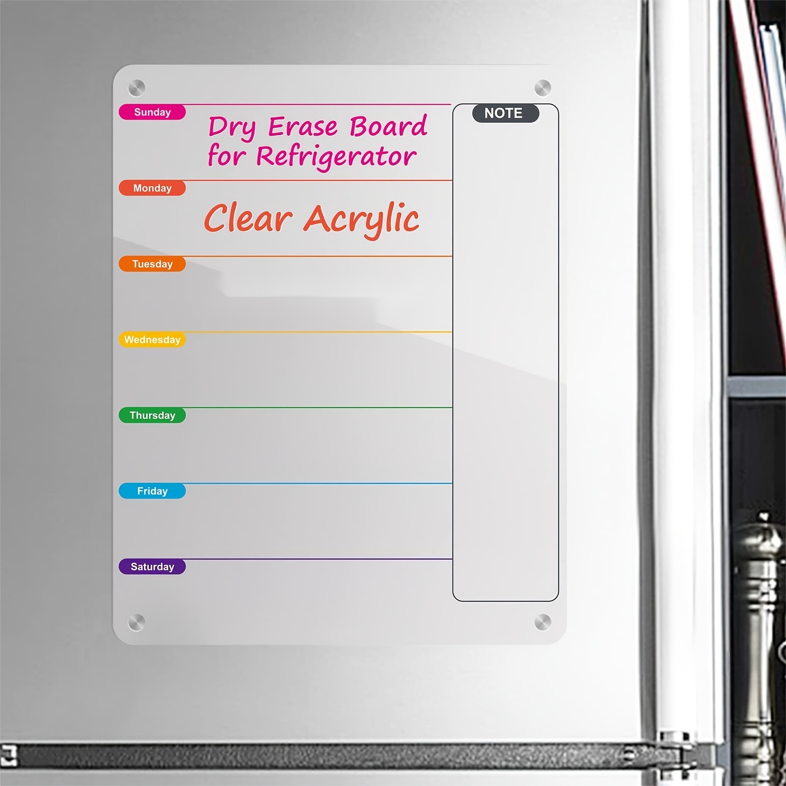 Refrigerator Magnet Stickers C - Magnetic Calendar Board avaliação e preço