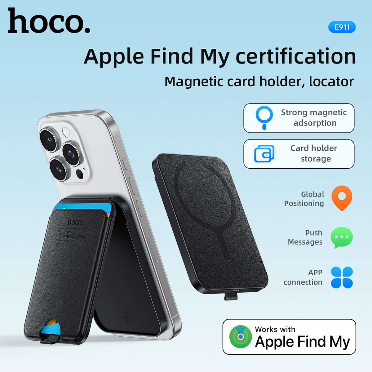 HOCO E91I Magnetic ID Card Hol - Document Holder Stand avaliação e preço
