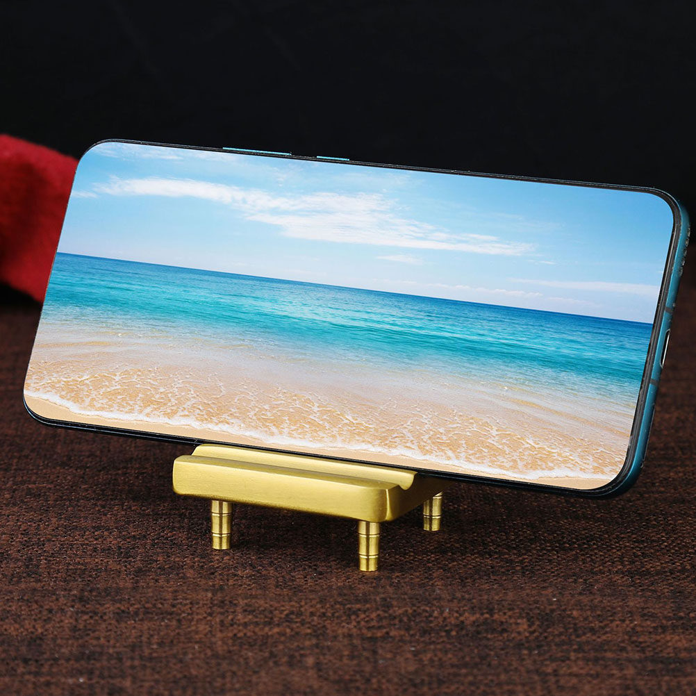 1pcs Phone Holder Brass Mini C - Home Office With View avaliação e preço