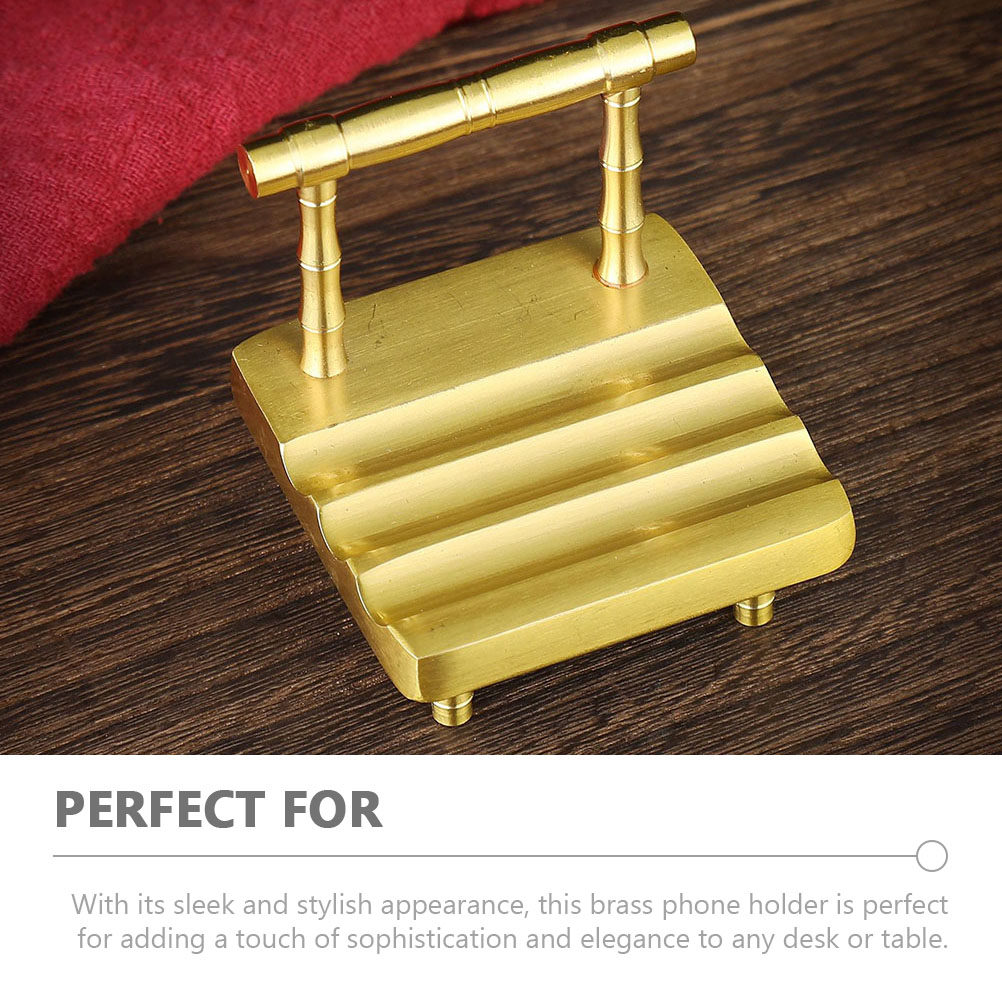 1pcs Phone Holder Brass Mini C - Home Office With View avaliação e preço