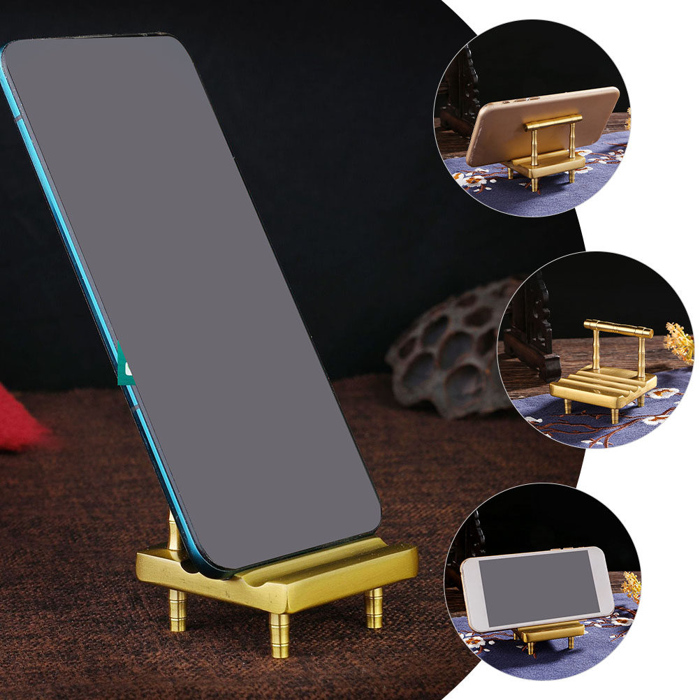 1pcs Phone Holder Brass Mini C - Home Office With View avaliação e preço