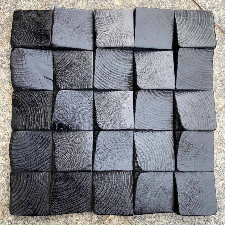 Natural Solid Wood 3D Art Wall - Home Office Background avaliação e preço