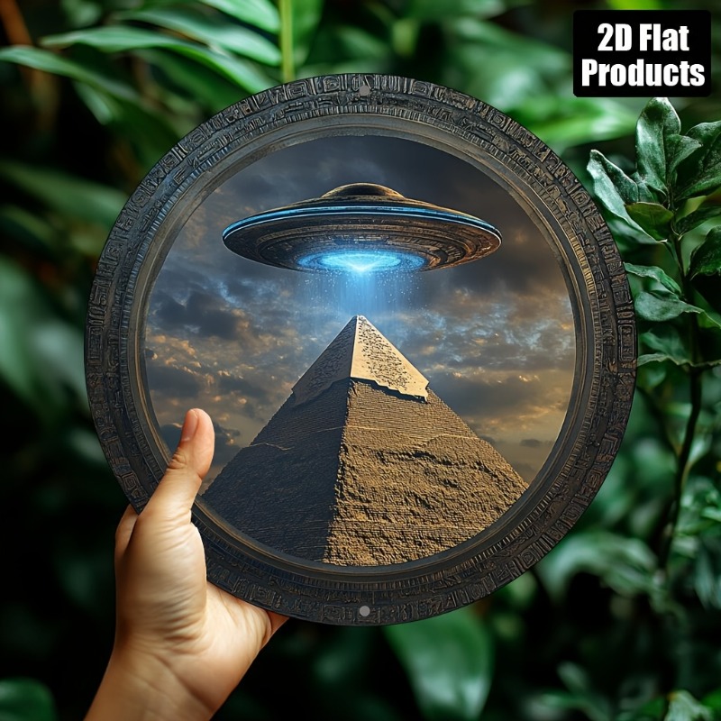 Pyramid UFO Theme Round Alumin - Home Office Kitchen avaliação e preço