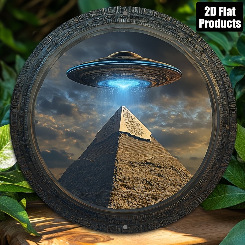 Pyramid UFO Theme Round Alumin - Home Office Kitchen avaliação e preço
