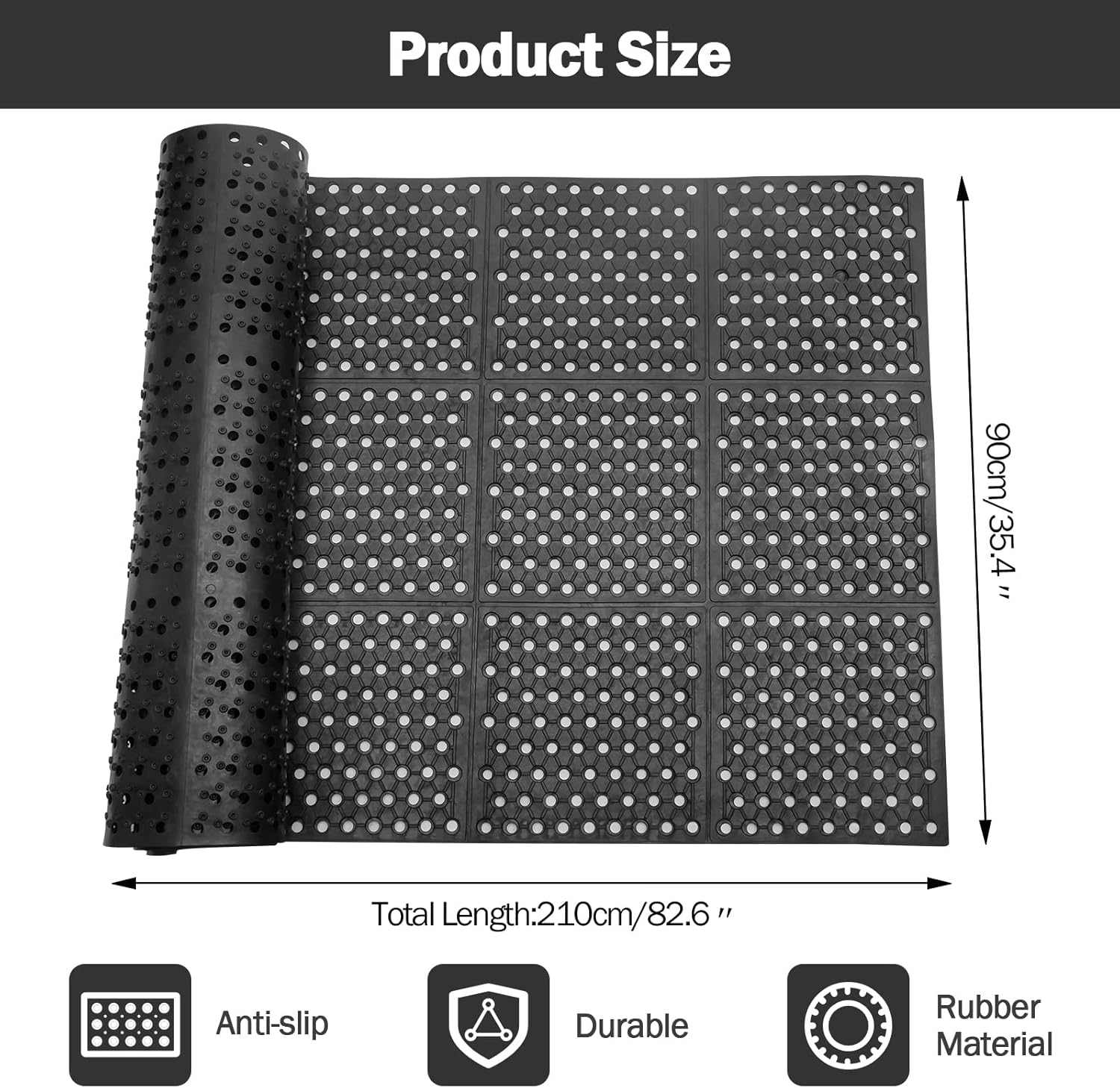 Anti-Fatigue Drainage Rubber M - Anti Fatigue Mat avaliação e preço