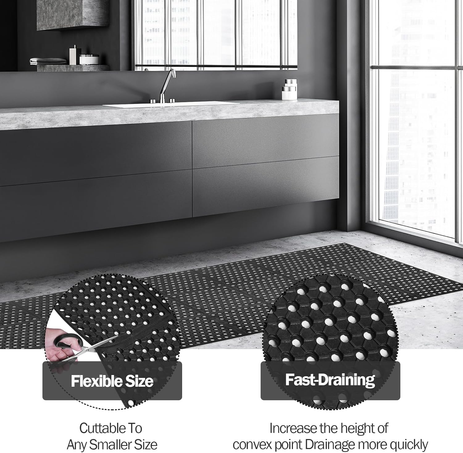 Anti-Fatigue Drainage Rubber M - Anti Fatigue Mat avaliação e preço