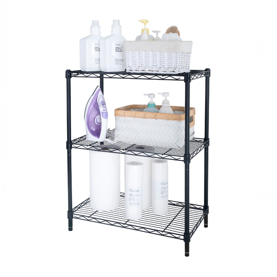 Heavy-Duty 3-Tier Wire Shelvin - Home Office Kitchen avaliação e preço