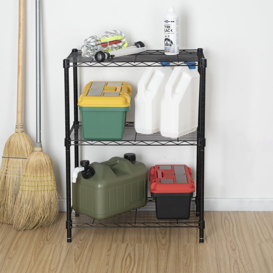 Heavy-Duty 3-Tier Wire Shelvin - Home Office Kitchen avaliação e preço