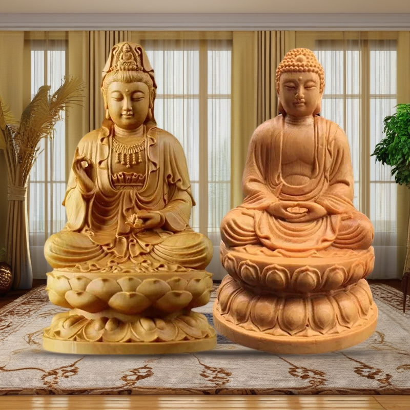 Natural Cypress GuanYin, Sakya - Home Office Feng Shui avaliação e preço