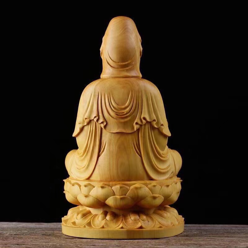 Natural Cypress GuanYin, Sakya - Home Office Feng Shui avaliação e preço