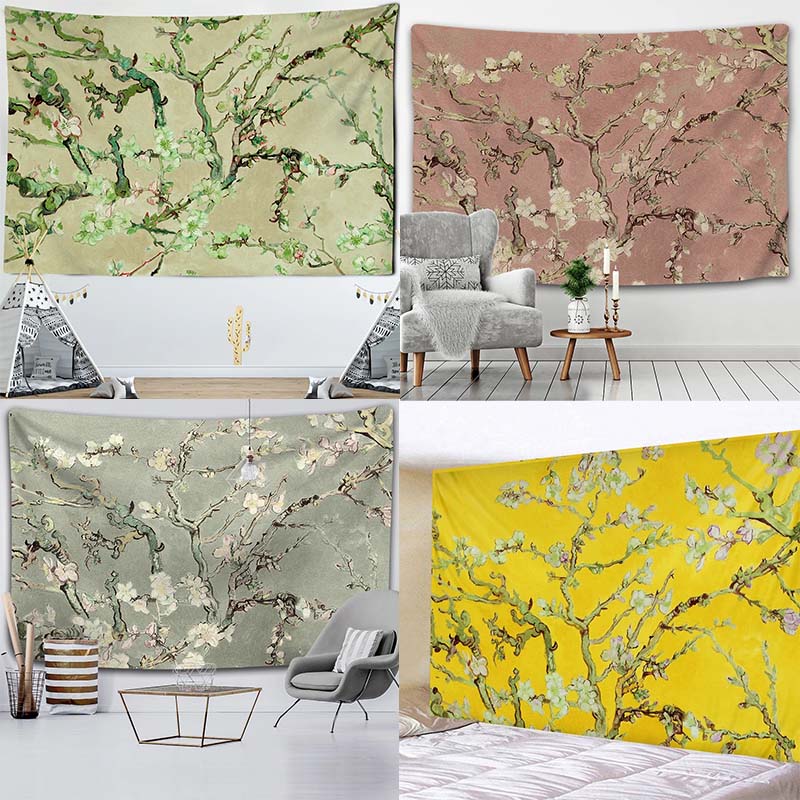 Retro Oil Painting Floral Back - Home Office Background avaliação e preço