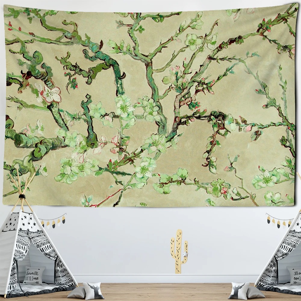 Retro Oil Painting Floral Back - Home Office Background avaliação e preço