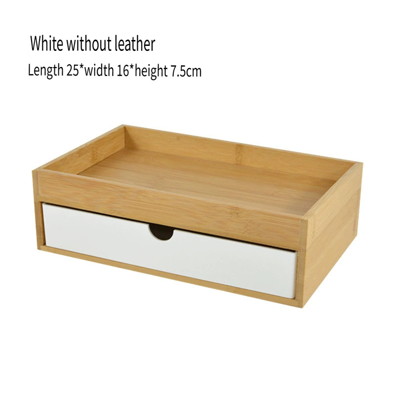 New Storage Box Cosmetic Drawe - Desktop Organizer Bamboo avaliação e preço
