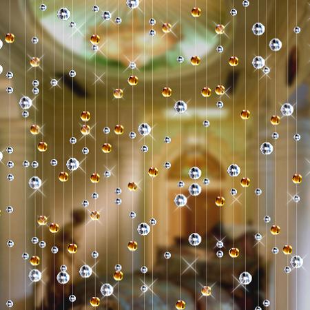 Fashion Crystal glass bead Cur - Home Office Background avaliação e preço