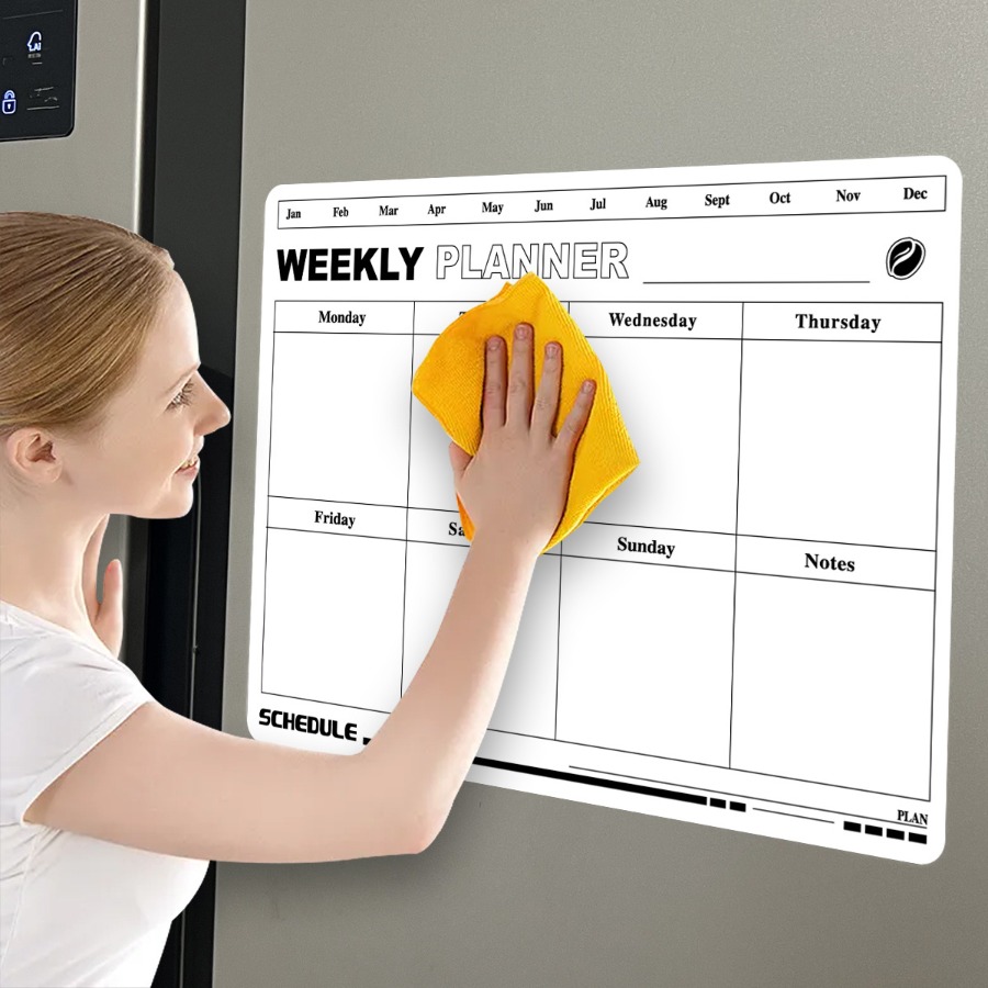 Erasable Week Plan Schedule Ca - Magnetic Calendar Board avaliação e preço