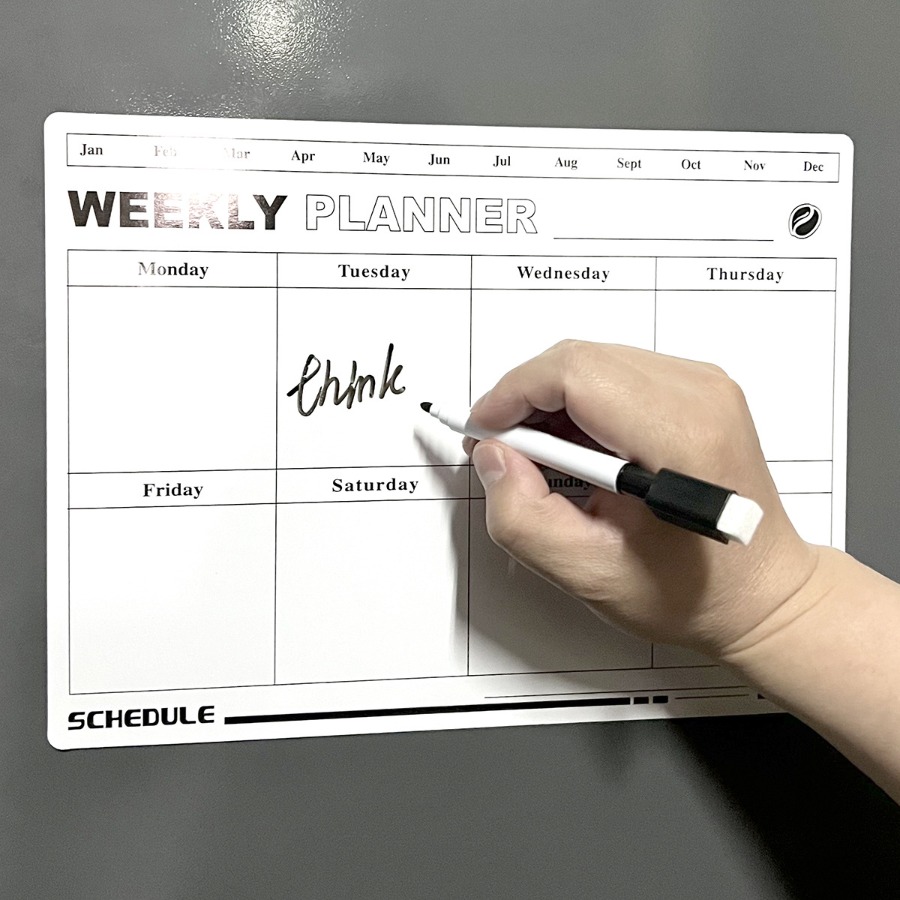 Erasable Week Plan Schedule Ca - Magnetic Calendar Board avaliação e preço