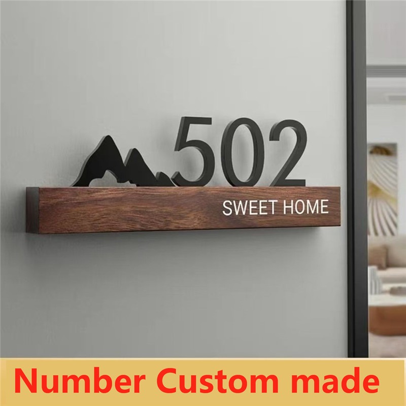 Acrylic Door Plate Shop Sign C - Address Home Office avaliação e preço