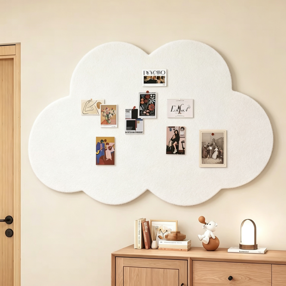 Cloud Shaped Felt Board Decora - Home Office Background avaliação e preço
