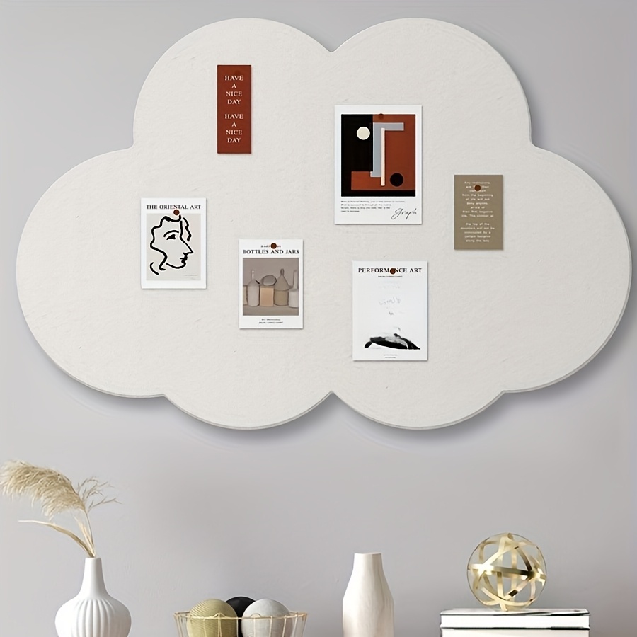 Cloud Shaped Felt Board Decora - Home Office Background avaliação e preço