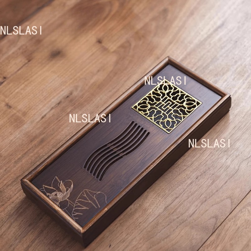 Lotus Bamboo Dry Soaking Plate - Desktop Organizer Bamboo avaliação e preço