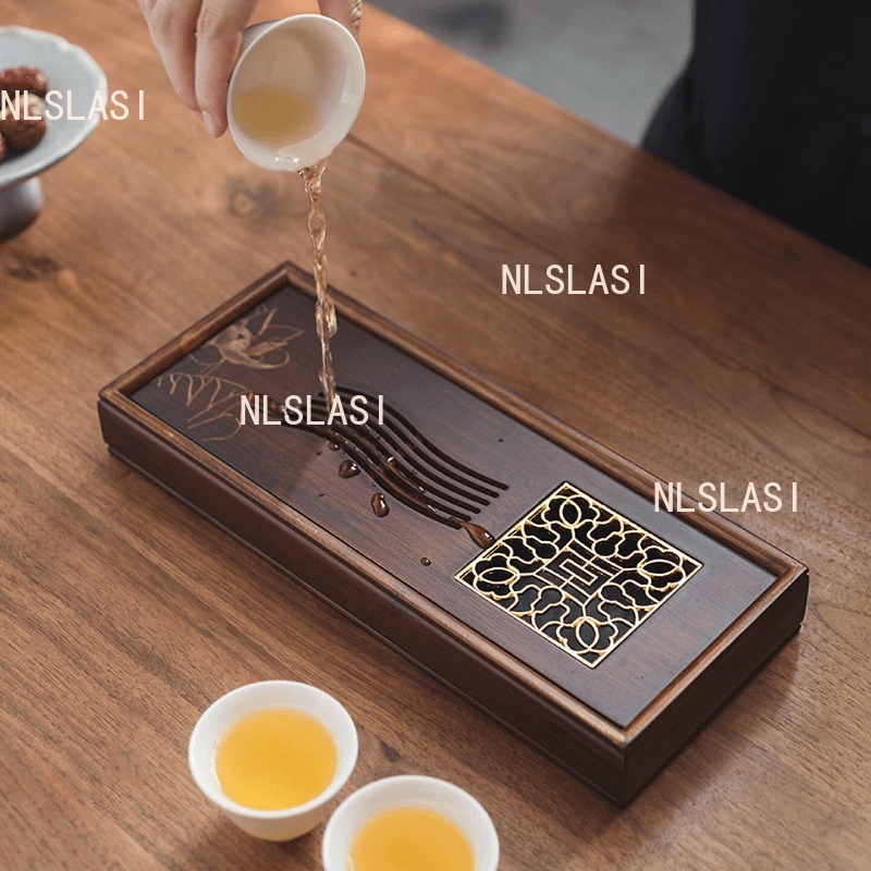 Lotus Bamboo Dry Soaking Plate - Desktop Organizer Bamboo avaliação e preço
