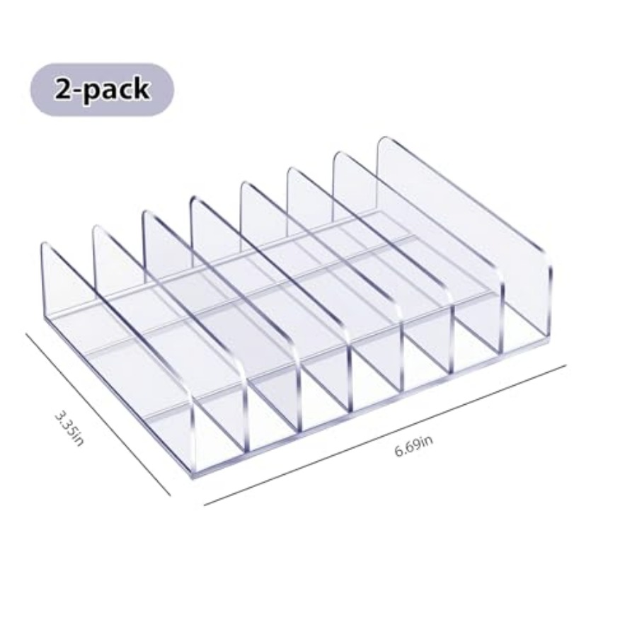 2 Pcs Acrylic Notebook Organiz - Desktop Organizer Bamboo avaliação e preço
