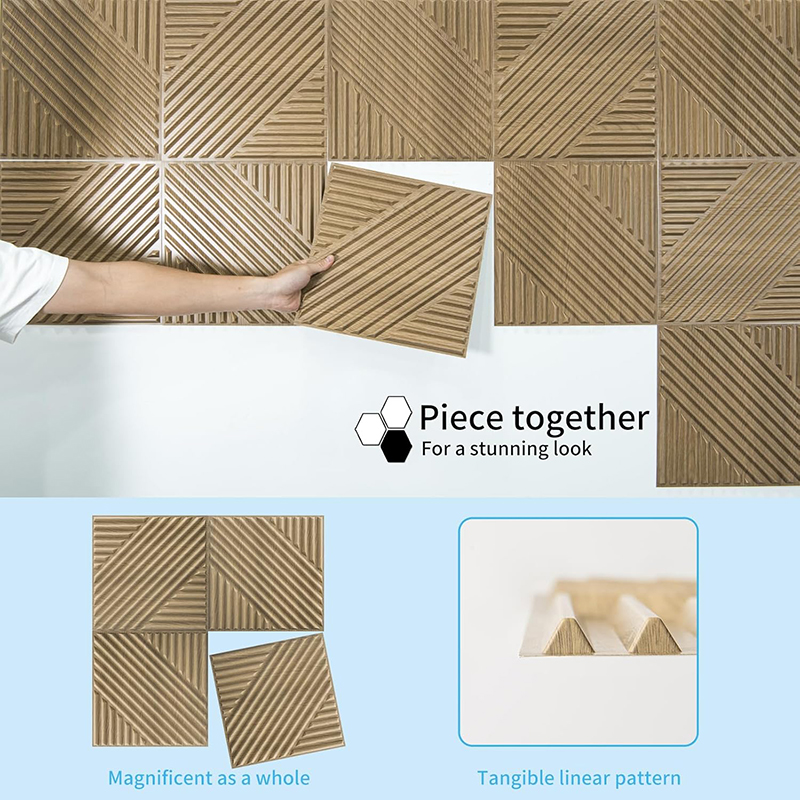 12 Pcs  3D Wall Panel 30x30cm  - Home Office Background avaliação e preço