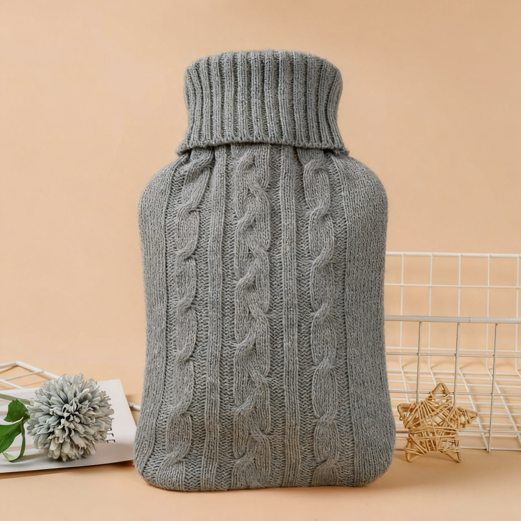 Gray Hot Water Bottle Cover -  - Home Office Cozy avaliação e preço