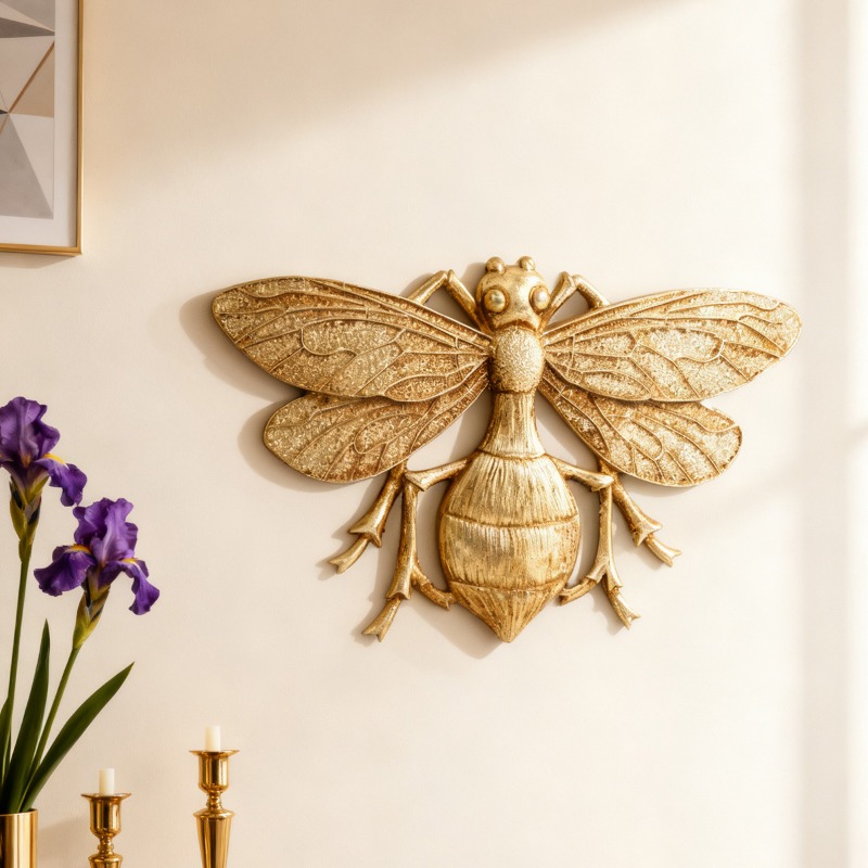 Creative Retro Gold Resin Bee  - Home Office Background avaliação e preço