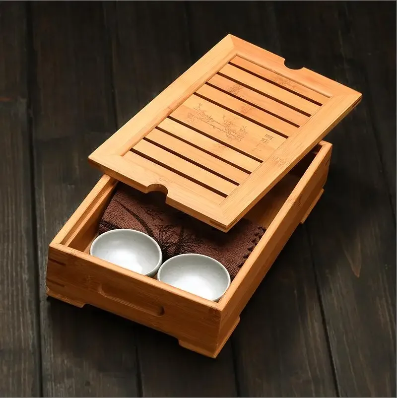 Bamboo Tea Trays Kung Fu Tea A - Desktop Organizer Bamboo avaliação e preço