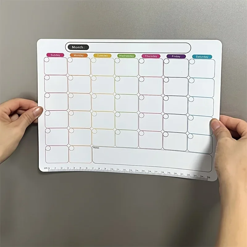 A Refrigerator Magnet ,Monthly - Magnetic Calendar Board avaliação e preço