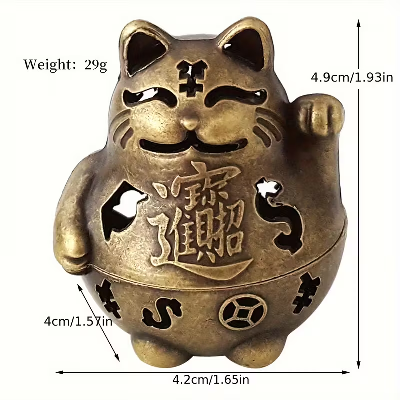 Lucky Cat Incense Burner Elega - Home Office Feng Shui avaliação e preço