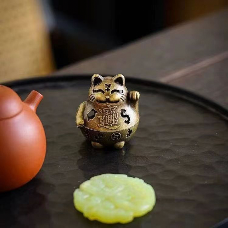 Lucky Cat Incense Burner Elega - Home Office Feng Shui avaliação e preço